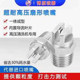 BSPT/NPT牙扁平形钨钢扇面喷嘴meg车清洗喷头降温除尘高压喷雾