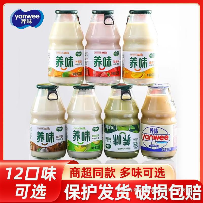 Yongwei Milk Drink Lactic Acid Bacteria Mango Berry Banana Fruity * Bottle Full Box Student Breakfast Milk Drink