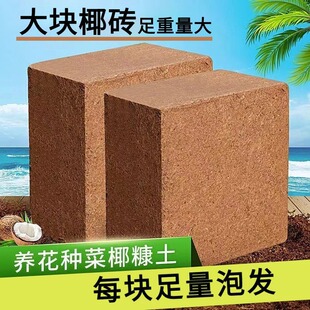Soaked 4.5kg Indian Desalted Large Coconut Bricks Coconut Soil Coconut Powder Bricks for Growing Vegetables Sterile Nutrient Soil Pothos Soil Coconut Bran Free Shipping