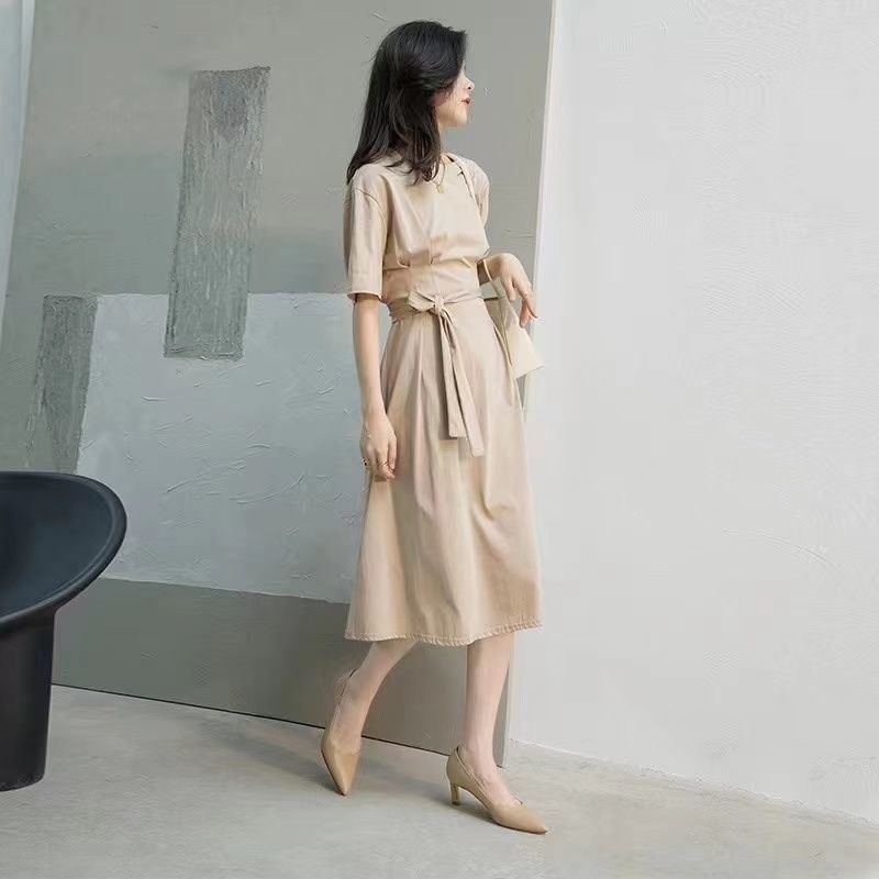 Tacchi alti professionali in vera pelle bovina donna nera 2024 primavera e autunno colore nudo tacco a punta fine con gonna scarpe singole scarpe da lavoro di nicchia_voghion.com