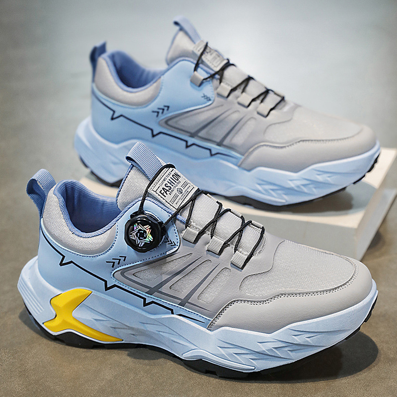 Zapatos de hombre 2025 nueva primavera moda casual zapatos de suela gruesa para niños adolescentes de escuela secundaria y secundaria zapatos deportivos de moda para hombres