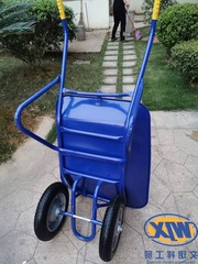 Agricultural two-wheeled trolley, wheelbarrow, garden cart, dump truck, construction site bucket trolley, two-wheeled construction truck