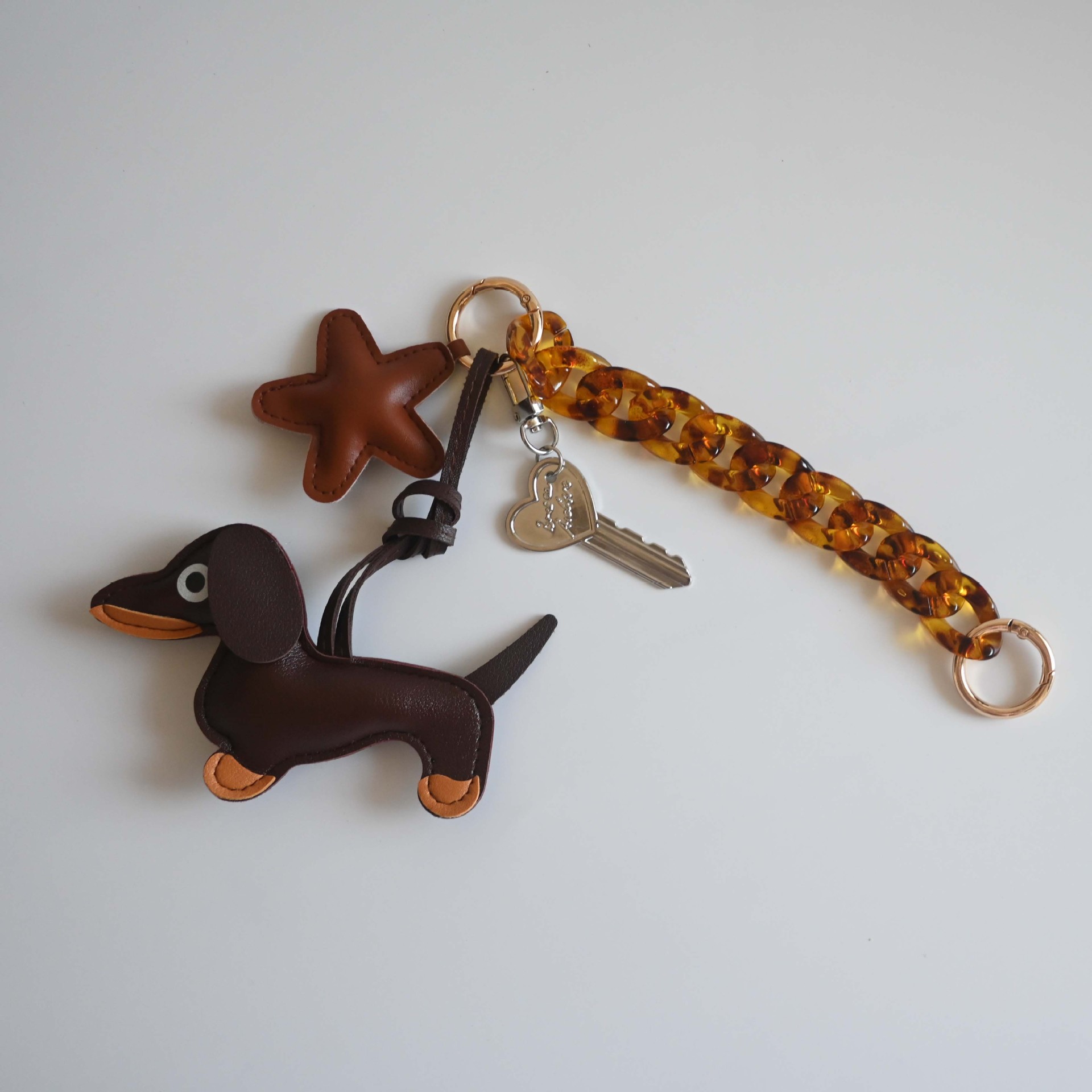 Holiday, Daily Occasion 1 Piece Bag Dog Bag Pendant Keychain Pu Leather Unisex Cute Bag Pendant Keychain