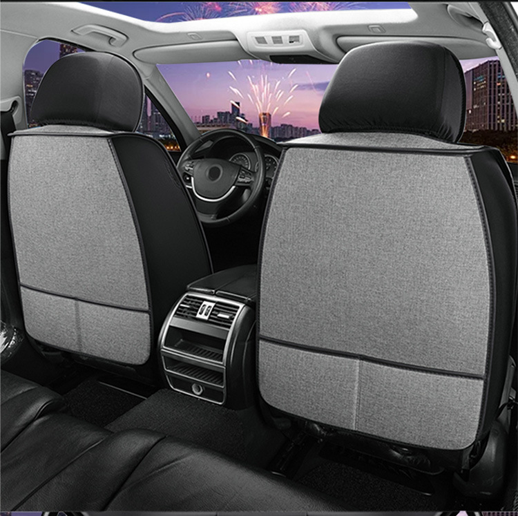 Flax Car Seat Cover, Universal, Full Coverage, Single Seat