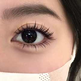 空气感漫画湿睫~美睫店同款硬梗假睫毛一片式浓密卷翘整条眼睫毛