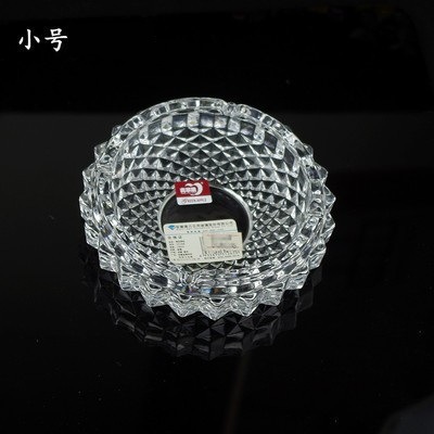 Manzana verde transparente diamante cigarrillos cenicero KTV hotel casero cuadrado cenicero de vidrio redondo al por mayor