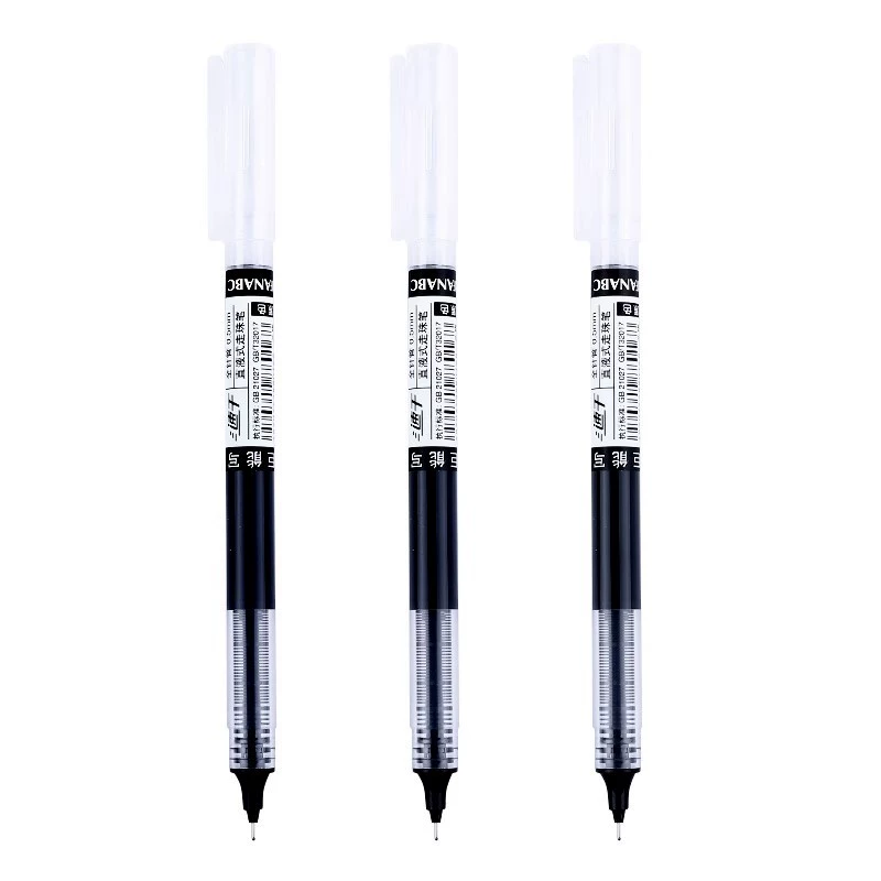 Quick dry rollerball capacious black rollerball pen for students