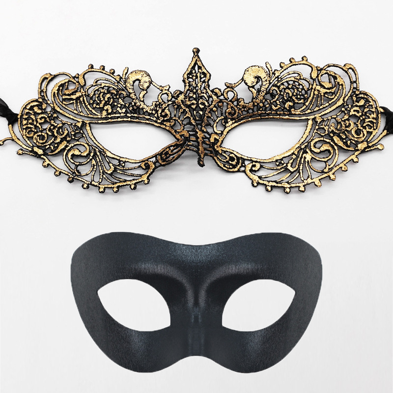 Amazon Hot Sale Halloween máscaras Half-Face máscaras de fiesta props bar máscaras