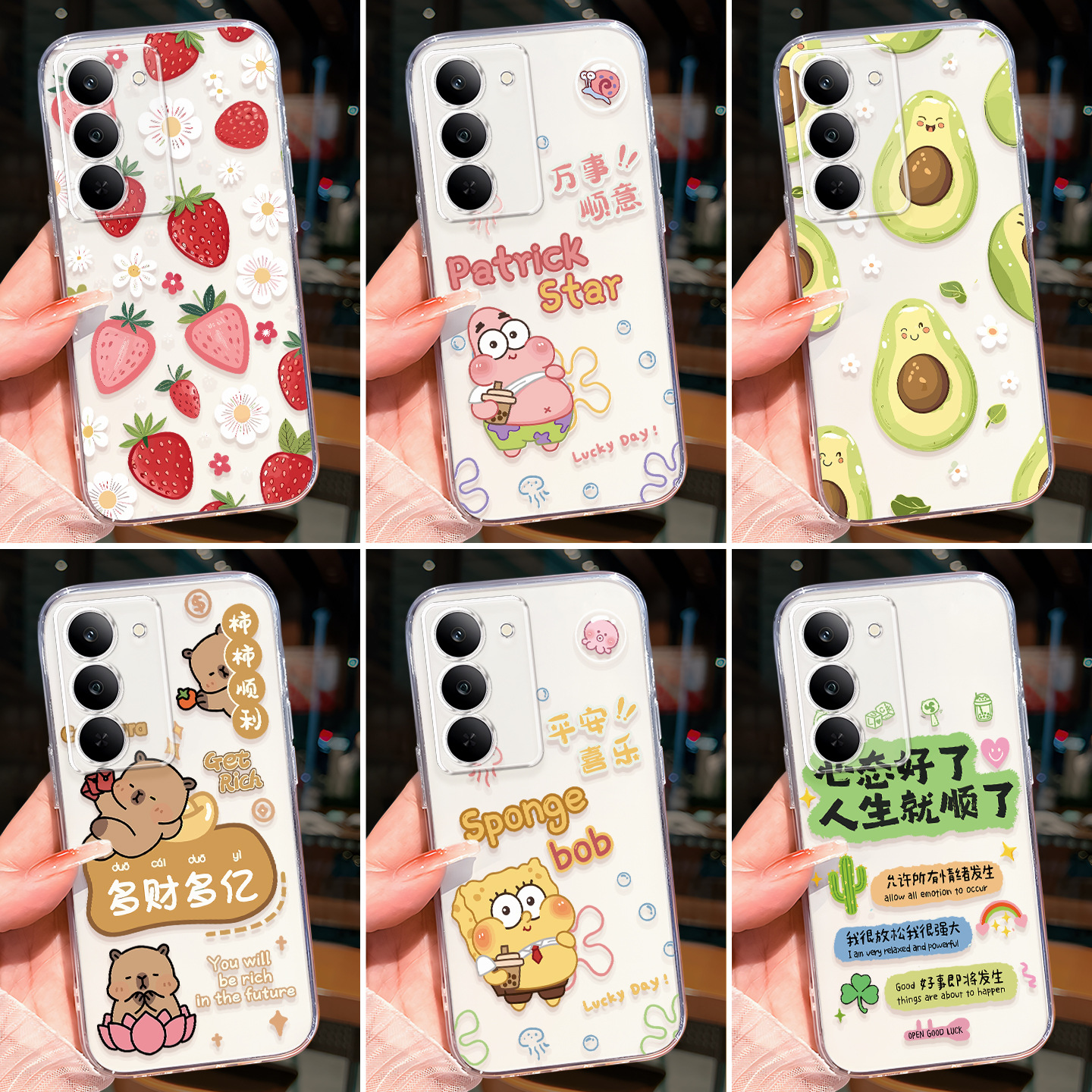 Realme V70 Mobile Phone Case V70S Protective Cover Rmx39463948 Soft Shell Realmev7O Transparent Opp