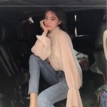 紧身小脚牛仔裤女九分春秋新款网红韩版高腰弹力显瘦铅笔裤潮