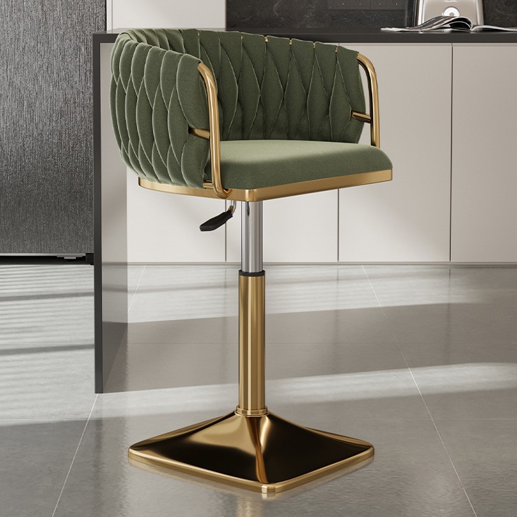 Silla de bar giratoria alta, silla de bar con envío gratuito, silla de bar de alta gama, delante, silla alta de moda, taburete de bar image 42