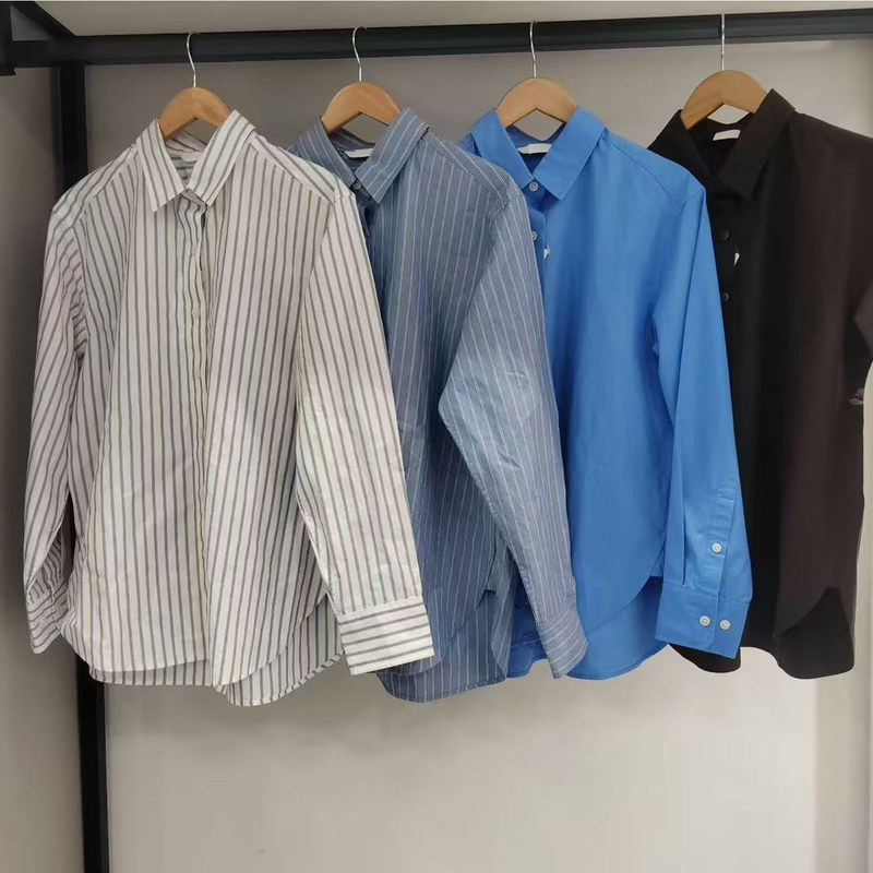 Women's Cotton White Shirt/Long-Sleeved Shirt Casual Workwear Jacket-Like Formal Top High-Quality Clothing 482828 Women's Cotton White Shirt/Long-Sleeved Shirt Casual Workwear Jacket-Like Formal Top High-Quality Clothing 482828