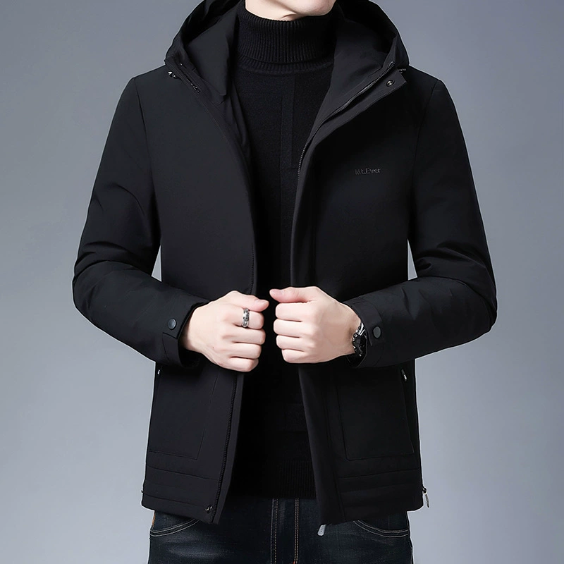 Winter hoody, men's colored down jacket, 2021 collection