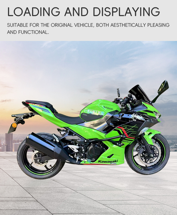 Suitable for Kawasaki Ninja 400 crash bars, anti-fall protection springs, racing bars, ninja anti-collision stunt bars, modification accessories