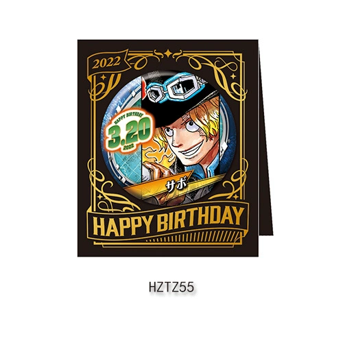 Бейдж дня рождения Comic Factory ONE PIECE Лuffy Zoro Chopper Sanji Nami стойка для бейджей на день рождения