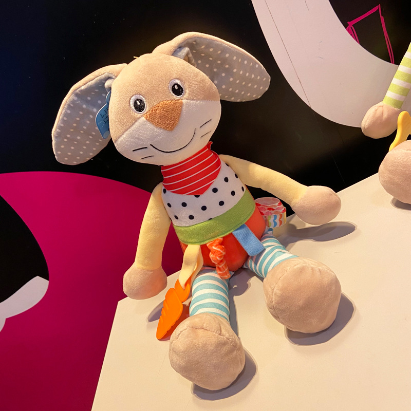 Cama de bebé colgante juguete conejo oso muñeca colgante 0-3 años de edad bebé muñeca educación temprana coche colgante de peluche juguete