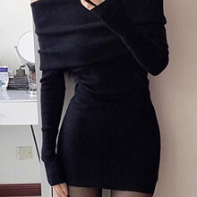 ��ɫһ�ּ�ë���B��ȹ���¿�Ů�ﶬ�����ȴ���ᘿ�����ȹ�ٴ�