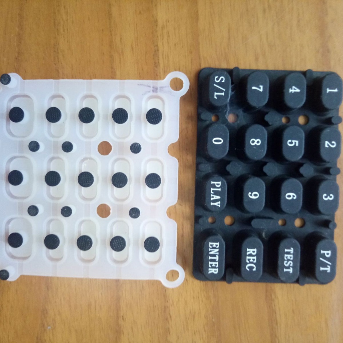 计算器硅胶按键单KEY硅胶导电胶按键丝印喷油镭射硅胶按键