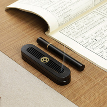 黑檀木香炉随身携带香盒便捷线香盒家用室内线香炉香道摆件卧香炉