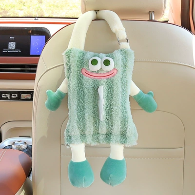 Car tissue box/set – Decoration - hand-carry-style-green-striped-tissue-box