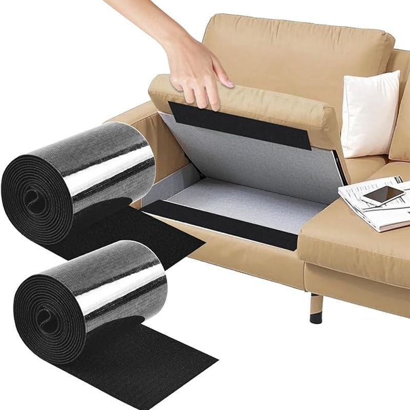 Source Factory Offers Black Heavy-Duty Nylon Hook and Loop Tape Roll, Anti-Slip Sofa Cushion Clip, Prevents Slipping Source Factory Offers Black Heavy-Duty Nylon Hook and Loop Tape Roll, Anti-Slip Sofa Cushion Clip, Prevents Slipping