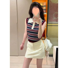��ϵײɫ����������֯����Ů��Ƹи�������POLO��̿�����������