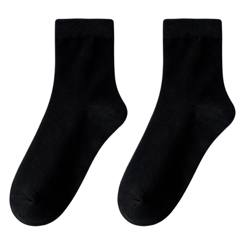 Calcetines negros calcetines de media pantorrilla para hombre primavera y otoño desodorante absorbente de sudor transpirable zapatos de cuero para hombres de negocios calcetines otoño tubo largo Zhuji