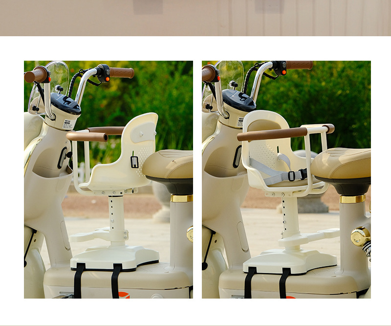 2025 Electric Vehicle Child Seat Front-Mounted Small Stool Baby Chair Battery Car Seat Electric Bicycle New Model