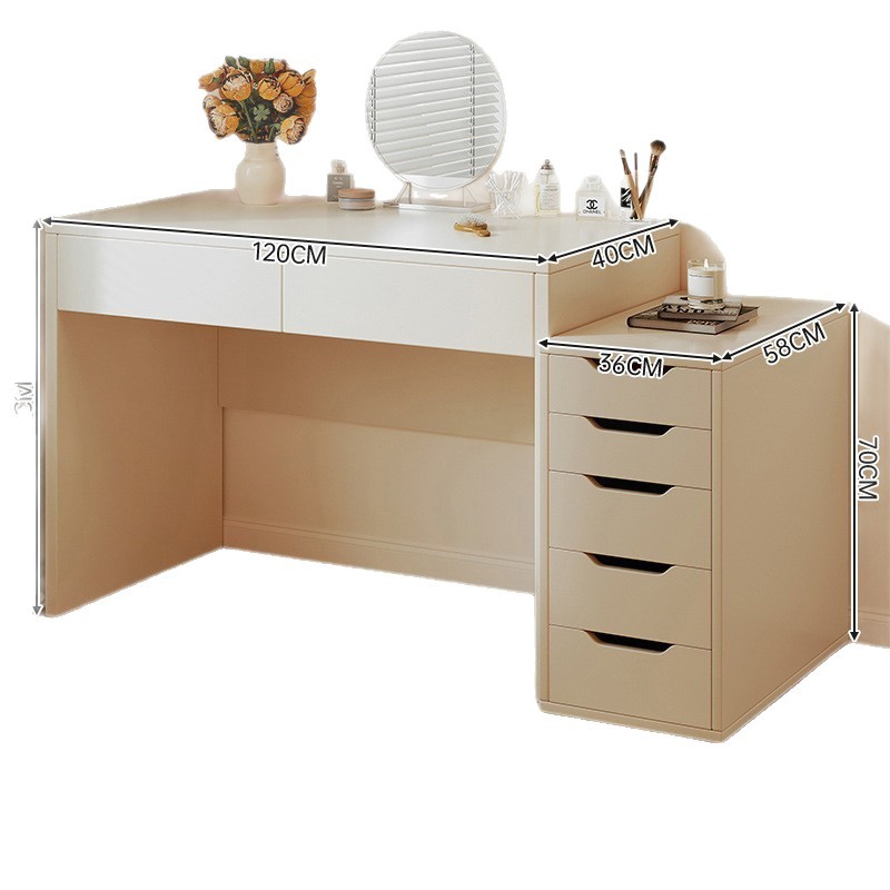 2025 nuevo estilo de lujo ligero de alta sensación de mesa y silla de mesa de maquillaje de dormitorio moderno