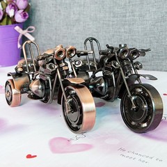 金屬工藝品手工製造三輪摩托車模型家居裝飾品禮物禮品小孩子