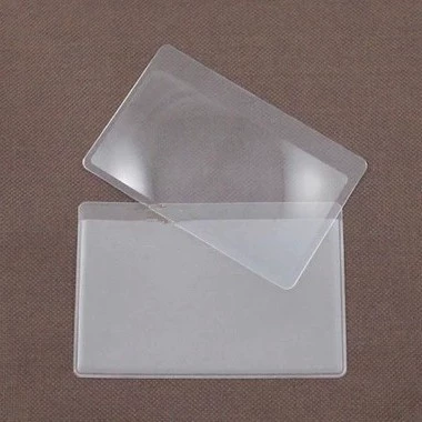 Высокое разрешение 3 раза увеличительное стекло для визитных карточек Френеля, увеличительное стекло для карт, увеличительное стекло размера банковской карты