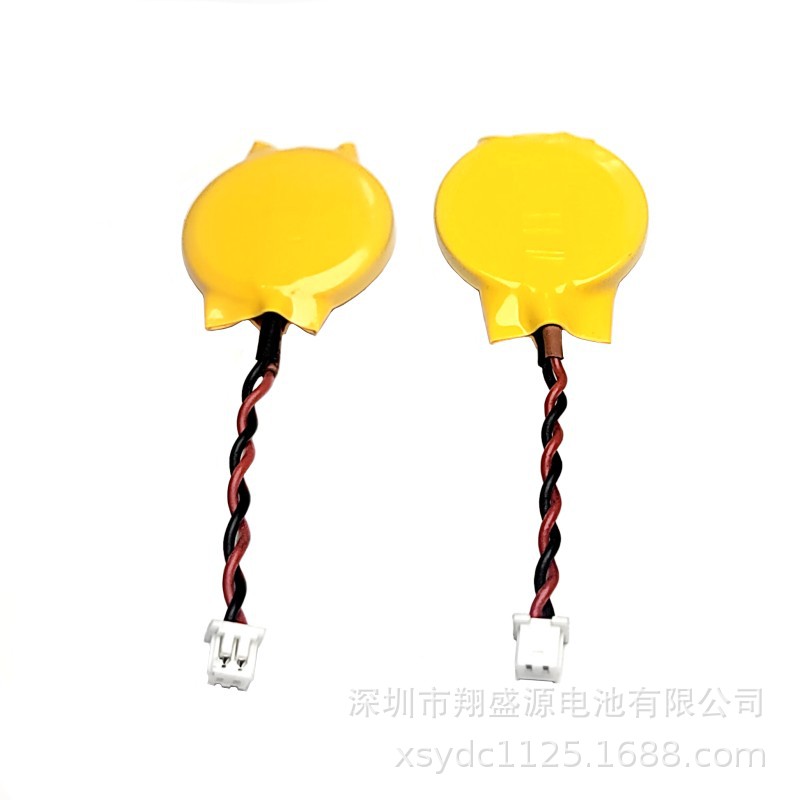 厂家全新A品CR2032绞线端子线电池3V高品质CR2032出线带插头电池
