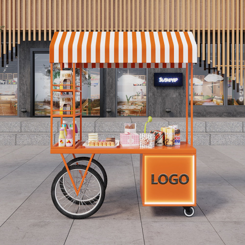 Street stall dining cart movable float market stall cart night market sales truck outdoor snack street stall cart
