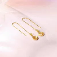 Медные украшения Линия ушей звезды и Луны Art Factory Outlet Женская линия ушей натуральные товары Национальный стиль Женские серьги с быстрой рукой подлинные товары