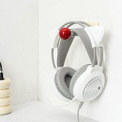 Scandinavian-style insole earphone data cable hook, hole-free strong adhesive clip, invisible single-row wall-mounted hook