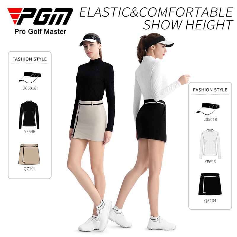 Váy golf nữ PGM dáng ôm hông chữ A chống lộ — Váy ôm hông màu đen QZ104, Váy ôm hông QZ104, Váy ôm hông màu trắng QZ104