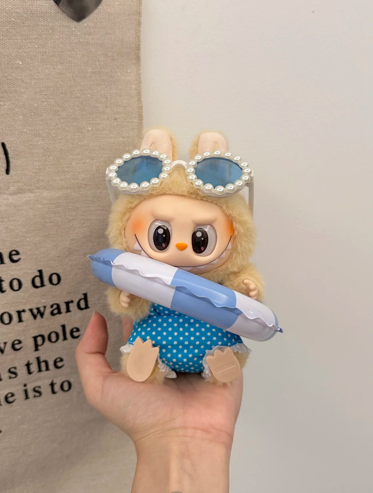 ラブブ labubu ビニール コカ・コーラ ベビー服 第一世代、第二世代、第三世代 17cm 夏用 座り立ちオーバーオールスーツ