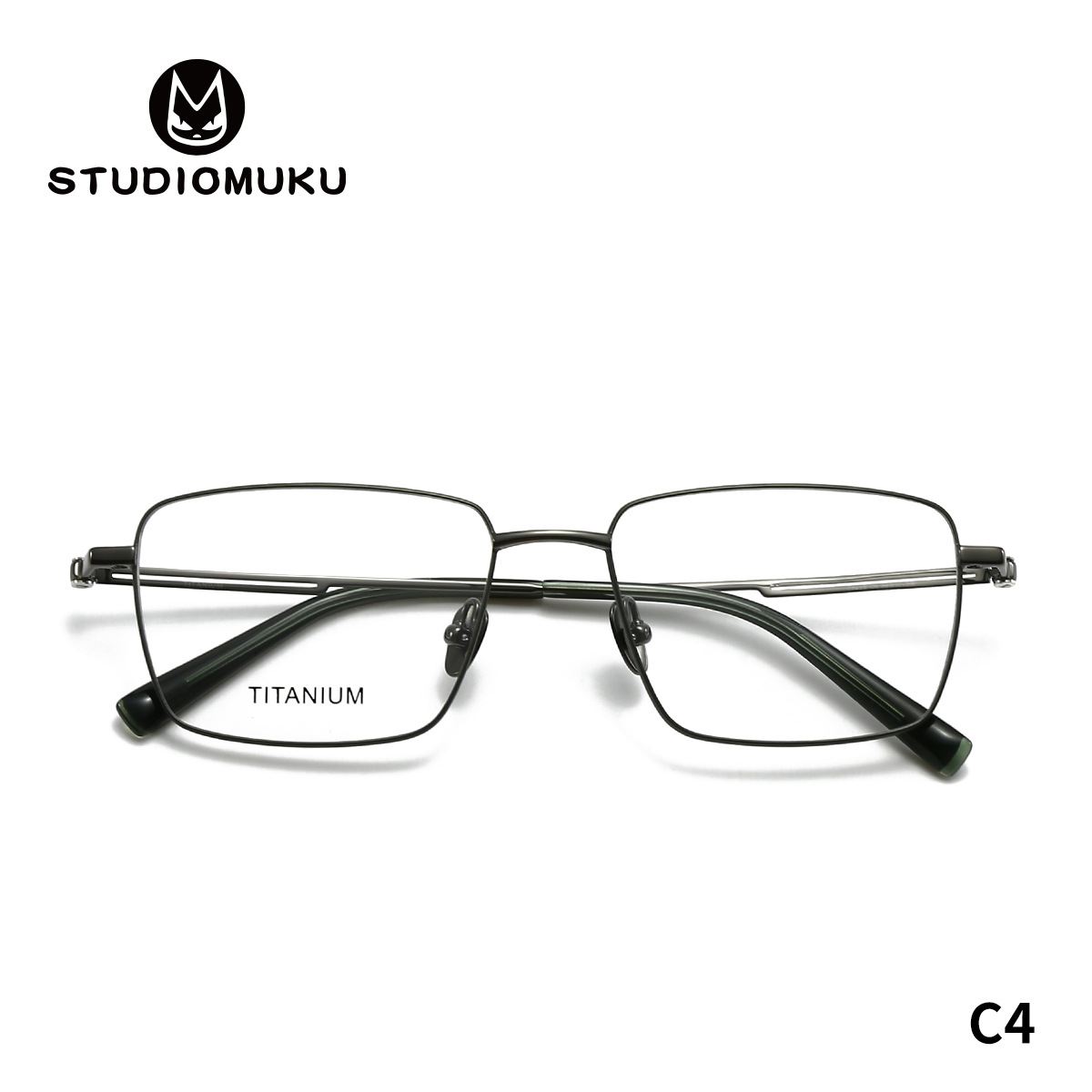 STUDIOMUKU gafas frescas de madera abierta cuelga aire marco de gafas de mujer marco de gafas de negocios cómodo cuadrado para hombres