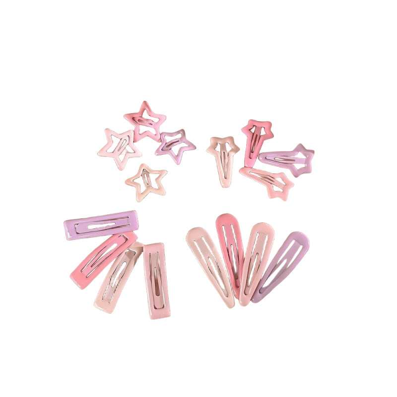 Clip de cabello de dopamina rosa, frente feminina, clip de cepa, clip de cabello lateral, clip de cabello dulce y lindo, tocado de cabello
