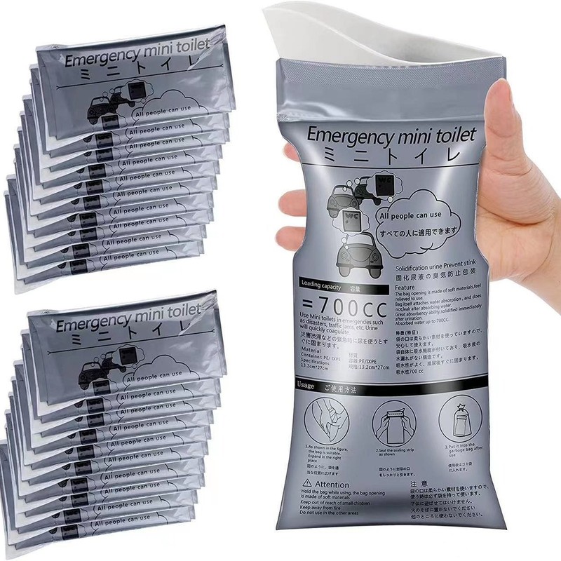 Car Emergency Urine Bag, Traffic Jam Disposable Urine Bag, Unisex Long-Distance Travel Vomiting Bag, Mobile Toilet