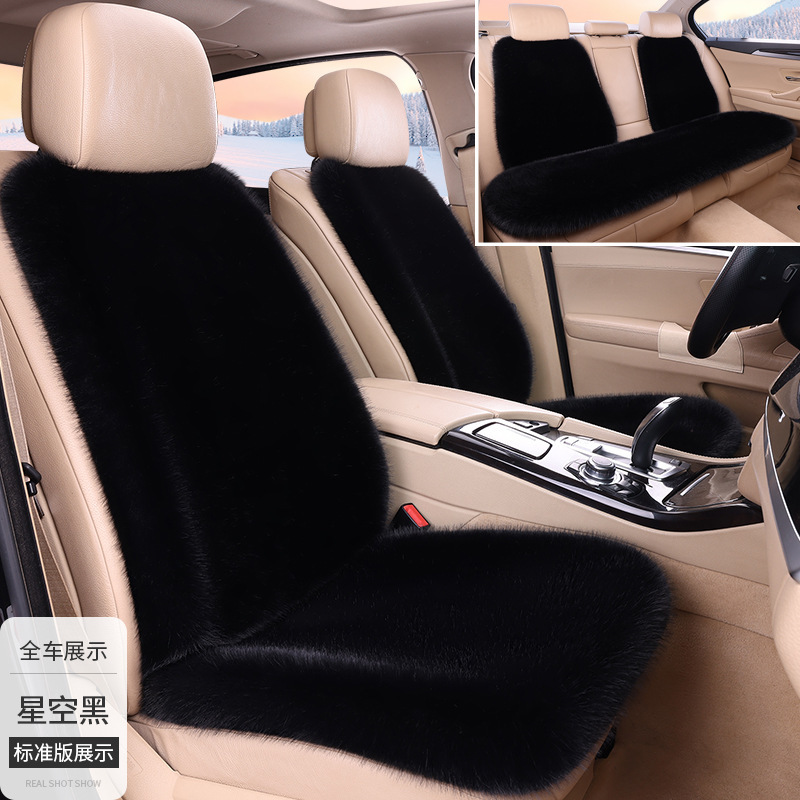 車のぬいぐるみ座布団は冬にキツネのぬいぐるみ座布団を厚くして保温する7セットの汎用車内シートカバー|undefined
