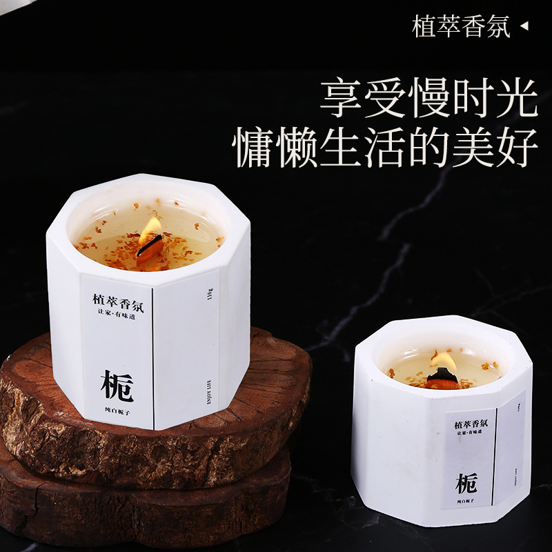 Osmanthus Scented Candles Wholesale Bedroom Fragrance Long-Lasting Essential Oil Incense Ornaments Scented Candles Niche Gifts