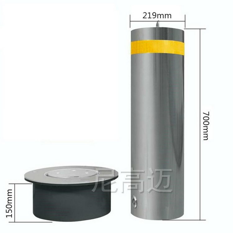 沧州移动可拆卸柱219直径活动路障工厂学校景区挡车不锈钢防撞桩