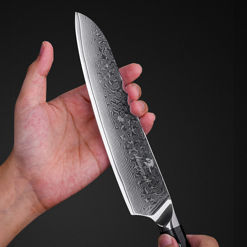 Cuchillo de cocina de acero de Damasco cuchillo de cocina de 8 pulgadas VG10 cuchillo de cocina cuchillo de carne transfronterizo exclusivo para la venta al por mayor