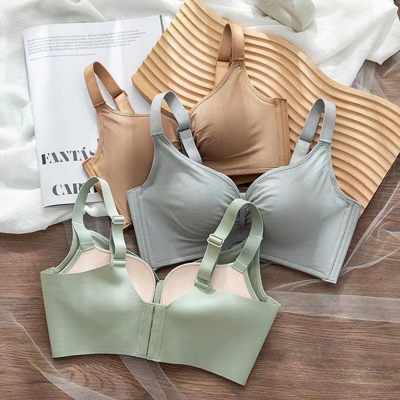Medium-Thick 2013 Small Chest Push-Up Glossy Underwear Women's Non-Steel Ring Adjustable Upper Thin Lower Thick Bra