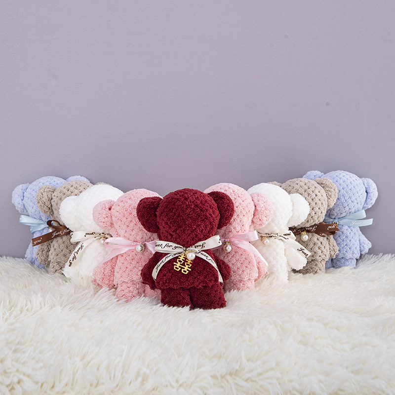 30*30 bear towel wholesale pineapple bear hand gift towel opening small gift wedding gift wedding gift 30*30 bear towel wholesale pineapple bear hand gift towel opening small gift wedding gift wedding gift