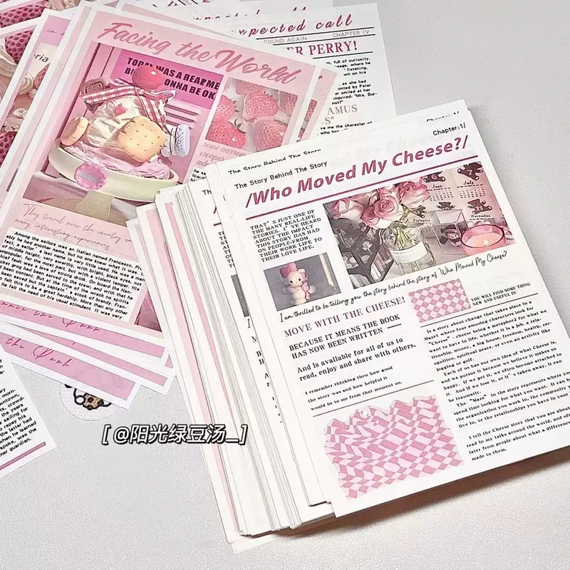 INS Sweet Magazine Wind Handbook Material Background Paper Dormitory Bedroom Wall Decoration Poster