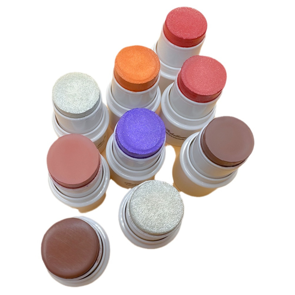 RG New Hot Lazy High-gloss Face Repair Sun Red Pearlescent Blush Cream Blush Stick Monochrome Matte Blush