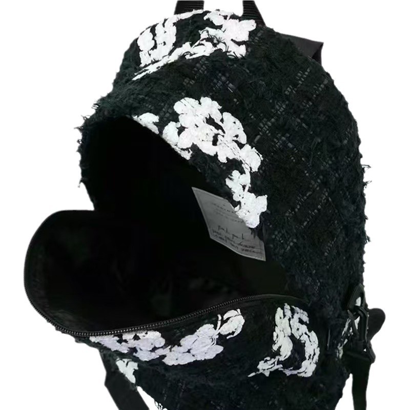 Denim Tears co., Ltd. xiaoxiangfeng Design sense wanpin embroidery mochila mochila casual mochila de computadora para hombres y mujeres