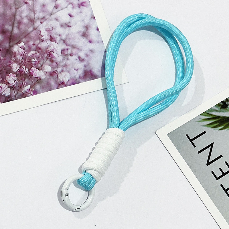 02 짧은 로프 - 하늘색 흰색 매듭 [개스킷 미배송]